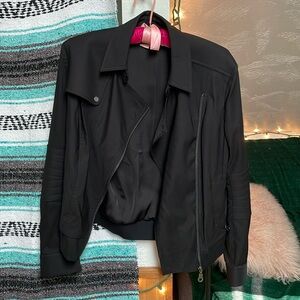 L.A.M.B biker jacket - black, size 6